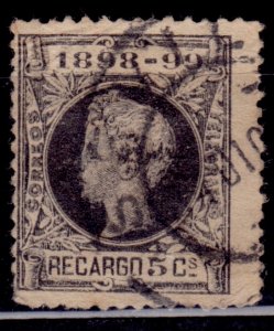 Spain, 1898-99, Recargo, 5c, used