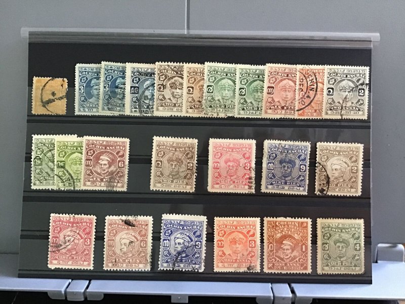 India States Cochin stamps R29792