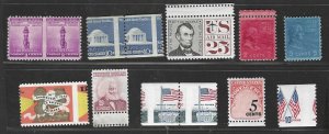 US 1940 ERRORS SC. 901 IMPERF, MISPERFS, DISPLACED PRINTING AND OVER INKED