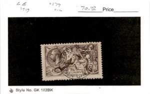 Great Britain, Postage Stamp, #179 Used, 1919 King George (AD)