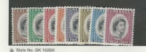 Grenada, Postage Stamp, #171//179 (8 Different) Mint Hinged, 1953-54