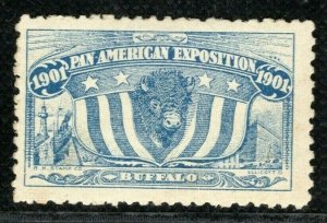 USA Stamp/Label *PAN-AMERICAN EXPOSITION* 1901 Exhibition Buffalo Mint WHITE96