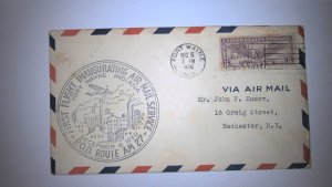 US FIRST FLIGHT COVER: 1930 FORT WAYNE IN