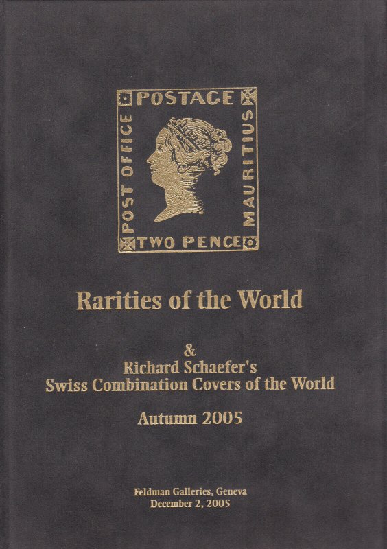 Swiss Combination Covers plus Rarities of the World, 2005 Feldman Catalog