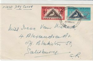 South Africa 1953 Stamp Centenary Ex Johan.burg Cancel  FDC Stamps Cover Rf29084