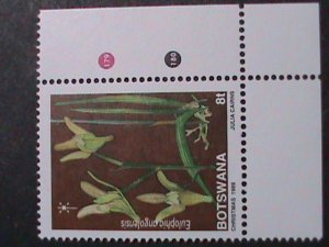 BOTSWANA STAMP 1989 SC#464-7   STAR AND ORCHIDS FLOWER PLANTS MNH STAMP SET.