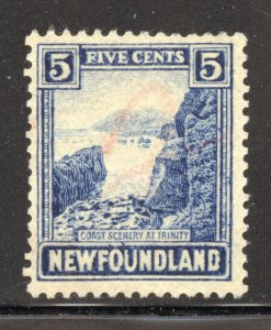 Newfoundland Scott 135 Used LH - 1923 Coast of Trinity - SCV $2.25