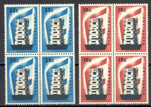 Netherlands Sc# 368-369 MNH block/4 1956 Europa