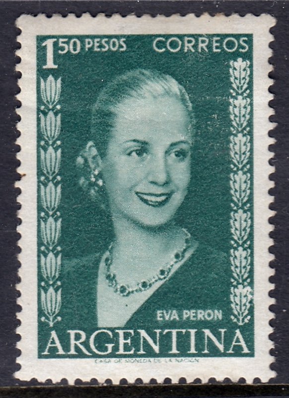 Argentina - Scott #612 - MH - Eva Peron - Pencil on reverse - SCV $1.40