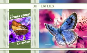 SIERRA LEONE - 2018 - Butterflies - Perf Souv Sheet - Mint Never Hinged