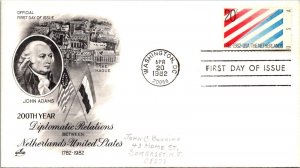 FDC 1982 SC #2003 Artcraft Cachet - Washington DC - Single - J5367