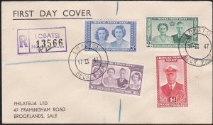 BECHUANALAND 1947 Royal Visit registered FDC ex Lobatsi....................B2457