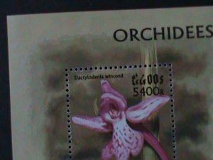 CAMBODIA-1997 SC#1684-LOVELY BEAUTIFUL ORCHIDS MNH S/S-VERY FINE-LAST ONE