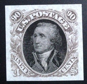 US Scott #122-E2b - 90c Dull Violet - Washington - Essay