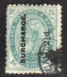 Tonga Scott 24  perf 12 1/2  Fine  used.