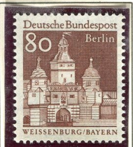 GERMANY; BERLIN 1966-67 Buildings issue MINT MNH Unmounted 80pf. value