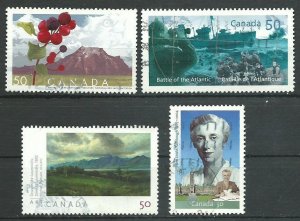 Canada #2105,2107,2109,2112   used VF 2005 PD