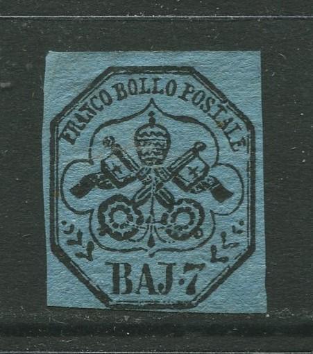 STAMP STATION PERTH Italy #8?  Roman States Mint Imperforate CV$?