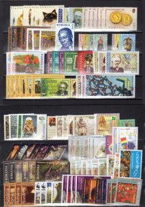 ROMANIA 2006 COLLECTION OF STAMPS AND SHEETS ALL PERFECT MNH SEE SCANS