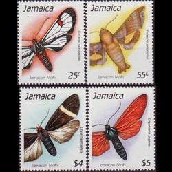JAMAICA 1990 - Scott# 725-8 Moths Set of 4 NH
