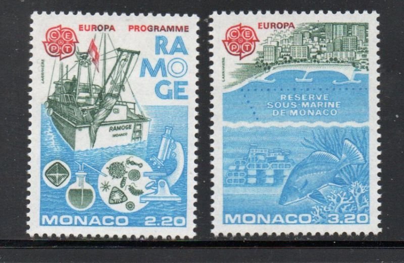 Monaco Sc 1530-1531 1986  Europa stamp set mint  NH