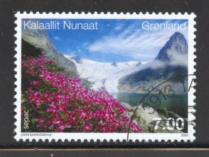 Greenland Scott 548 UNH(CTO) - 2009 Greenlandic Landscape - SCV $2.75