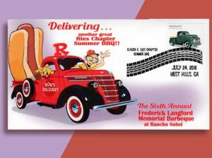 Pick Up Truck Delivers Hot Dogs!  2016 Stamp Club Cover Bears 1948 Ford F-1