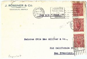 69270 - HONDURAS - POSTAL HISTORY -  COVER to USA postmark on ARRIVAL! 1922