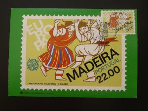 danse folklore of Madeira Europa Cept maximum card Portugal 1981
