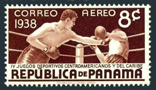 Panama C46,hinged.Michel 249. 4th Central American Caribbean Games.Boxing.