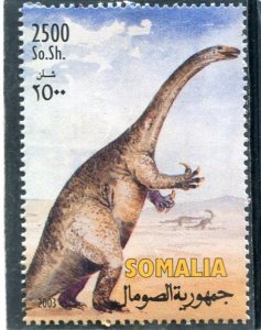 Somalia 2003 DINOSAURS 1 value Perforated Mint (NH)