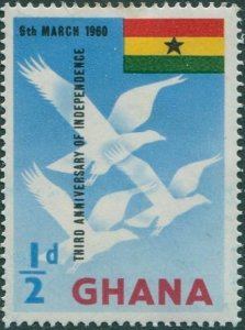 Ghana 1960 SG238 ½d Independence MLH