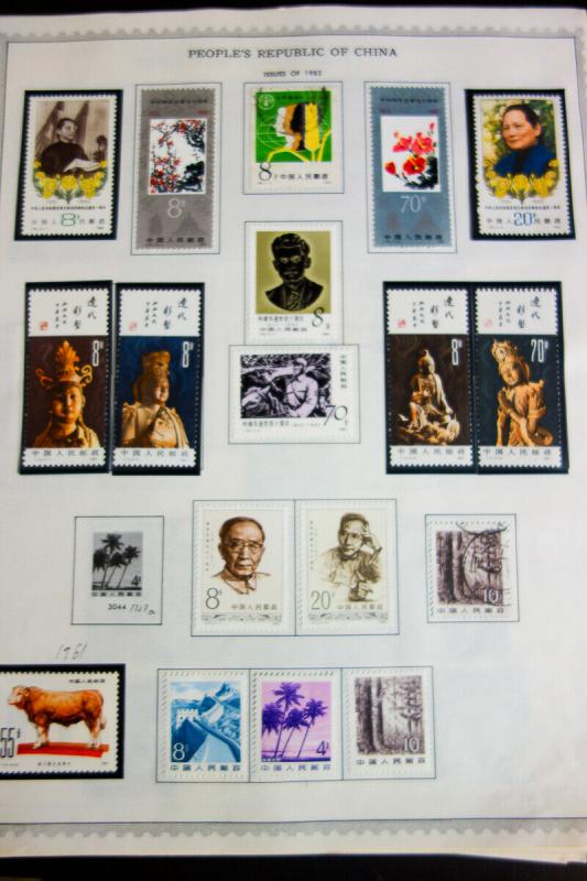 China PRC Stamps Mostly Mint 1980s-1990s Sets and S/S