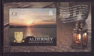 Alderney-Sc#262-used sheet-Homecoming of WWII Evacuees-2005-