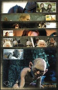 NEW ZEALAND 2003 Lord of The Rings maximum card set FDCs.........78813b 