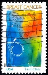 Breast Cancer Research, USA stamp SC#B1 used
