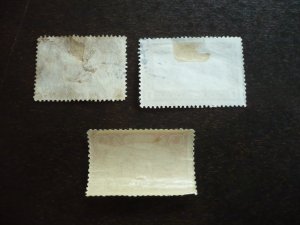 Stamps - Turkey - Scott# 421,426,429 - Mint Hinged & Used Part Set of 3 Stamps