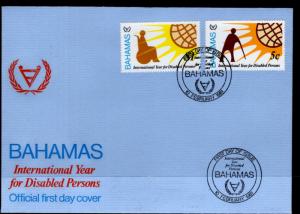 Bahamas 484-485 U/A FDC