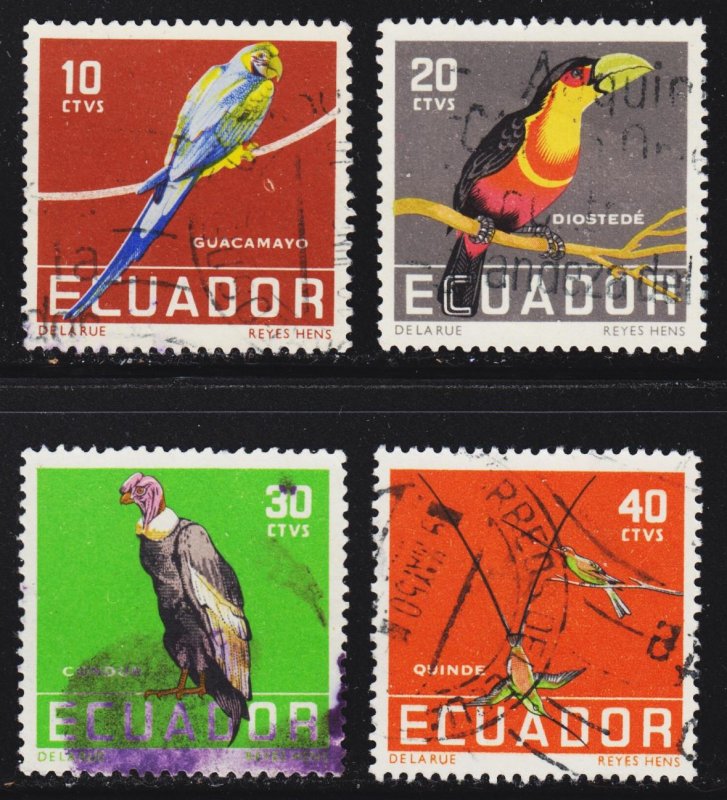 Ecuador Scott 634-37 complete set F to VF used.