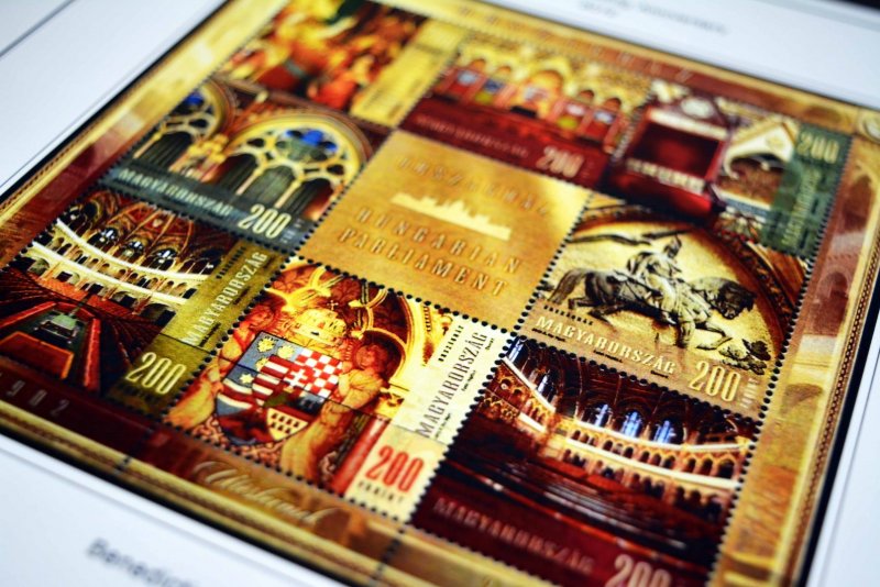 COLOR PRINTED HUNGARY 2011-2015 STAMP ALBUM PAGES (45 illustrated pages)