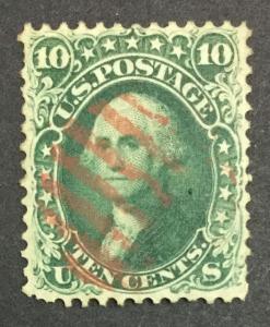 US #62B USED **PSE CERT** $1,600 LOT #1081