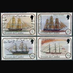 TRISTAN DA CUNHA 1982 - Scott# 306-9 Ships Set of 4 NH