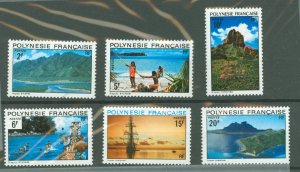 French Polynesia #278-283  Single (Complete Set) (Flora)
