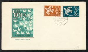 Netherlands Europa 1958 U/A FDC BIN 1819