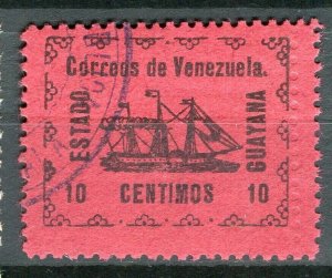 VENEZUALA; Early 1900s Steamer Guayana issue used 10c. value