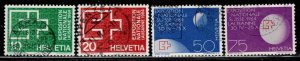 Switzerland #430-33 ~ Clpt Set of 4 ~ Swiss National EXPO ~ Used  (1963)