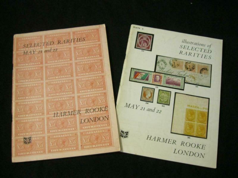 HARMER ROOKE AUCTION CATALOGUES 1964 SELECTED RARITIES + ILLUSTRATIONS