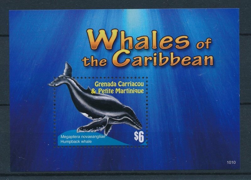 [25982] Grenada 2010 Marine life whales humpback whale Souvenir Sheet MNH