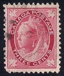 Canada #69 2 cents Victoria Stamp used EGRADED VF-XF 85 