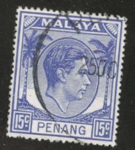 MALAYA Penang Scott 13 used 1949-52 